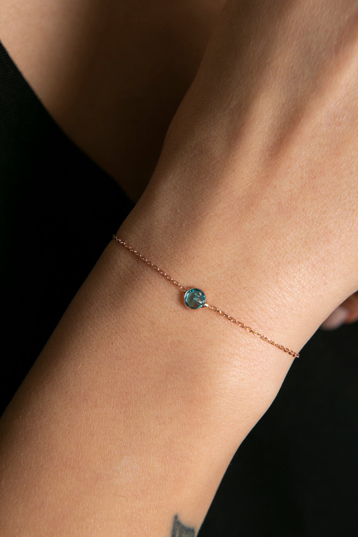 Bracelet en argent sterling 925 avec pierre unique pour femmes, vente en gros