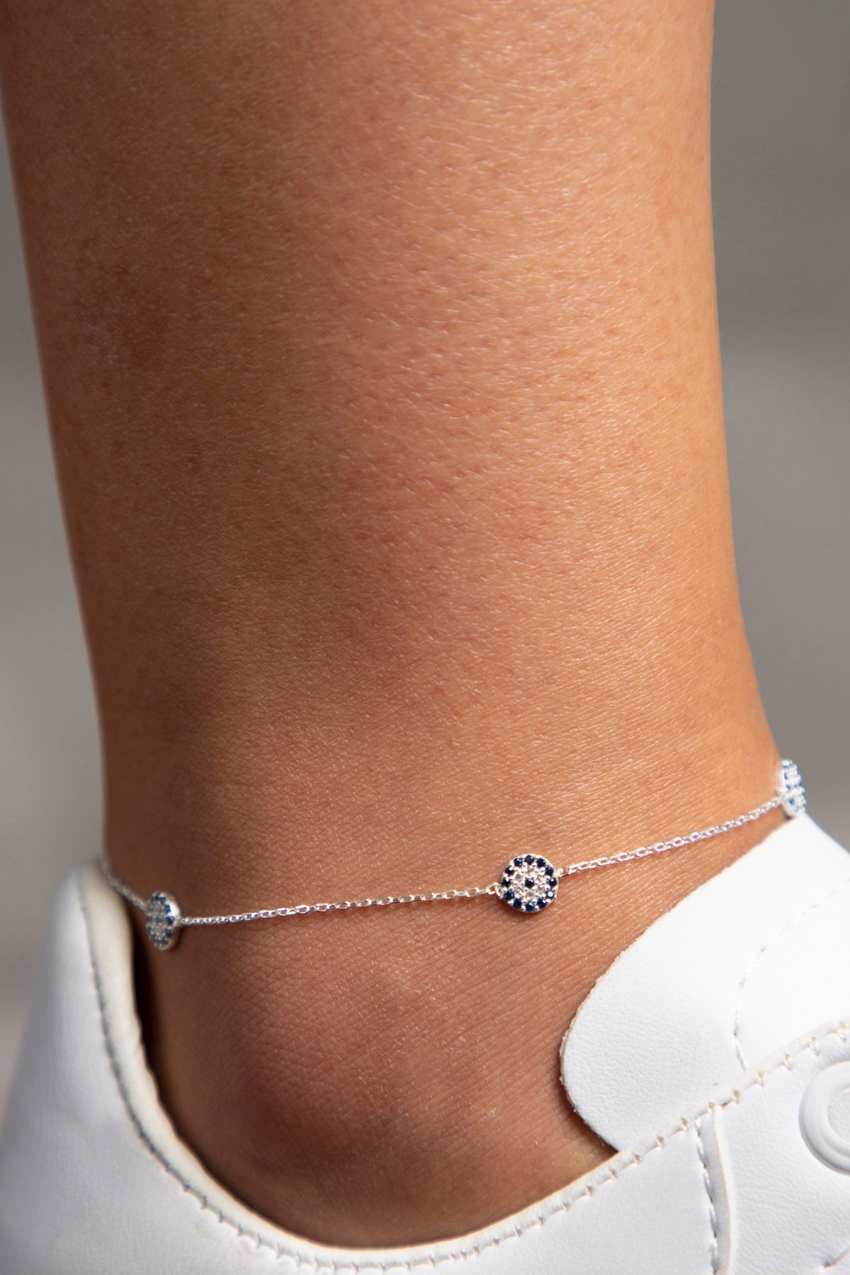 Wholesale Women's 925 Sterling Silver Evil Eye Anklet