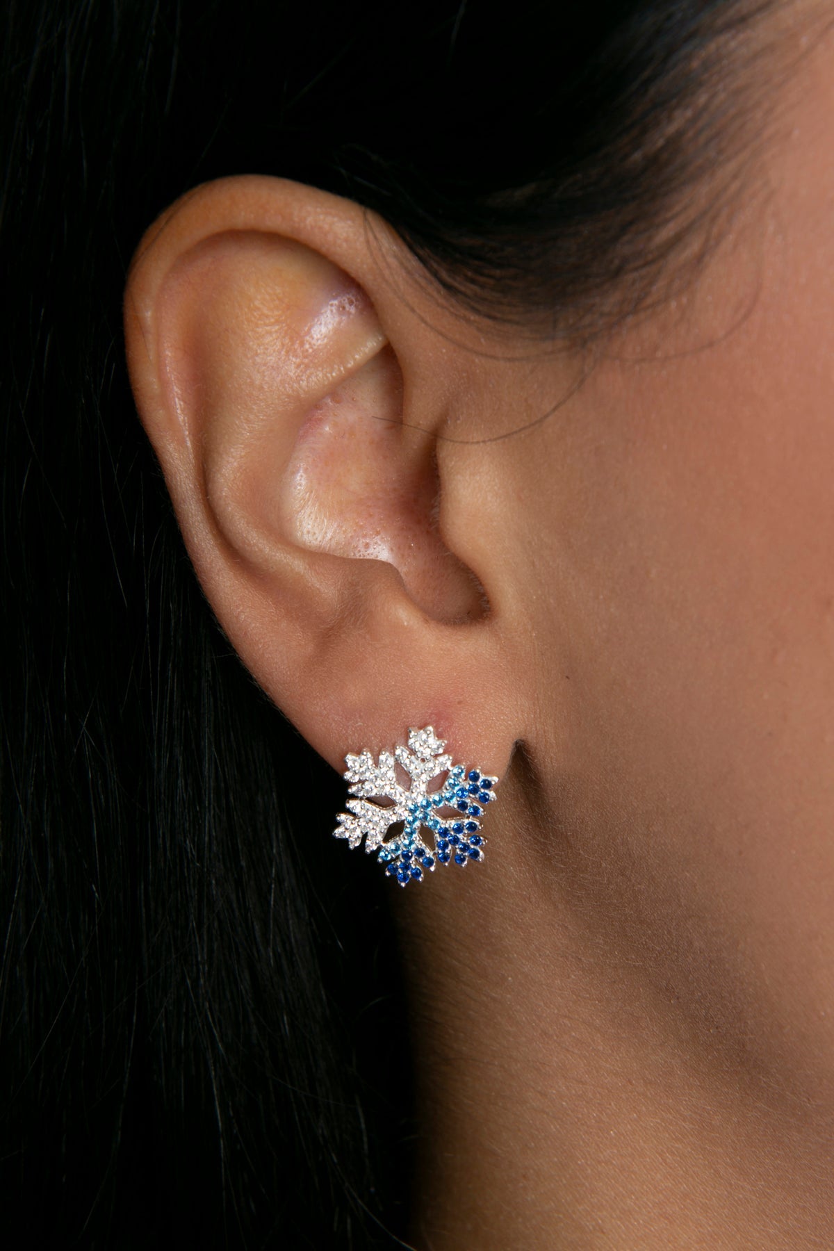 Wholesale Women's Snowflake Model 925 Sterling Silver Earrings