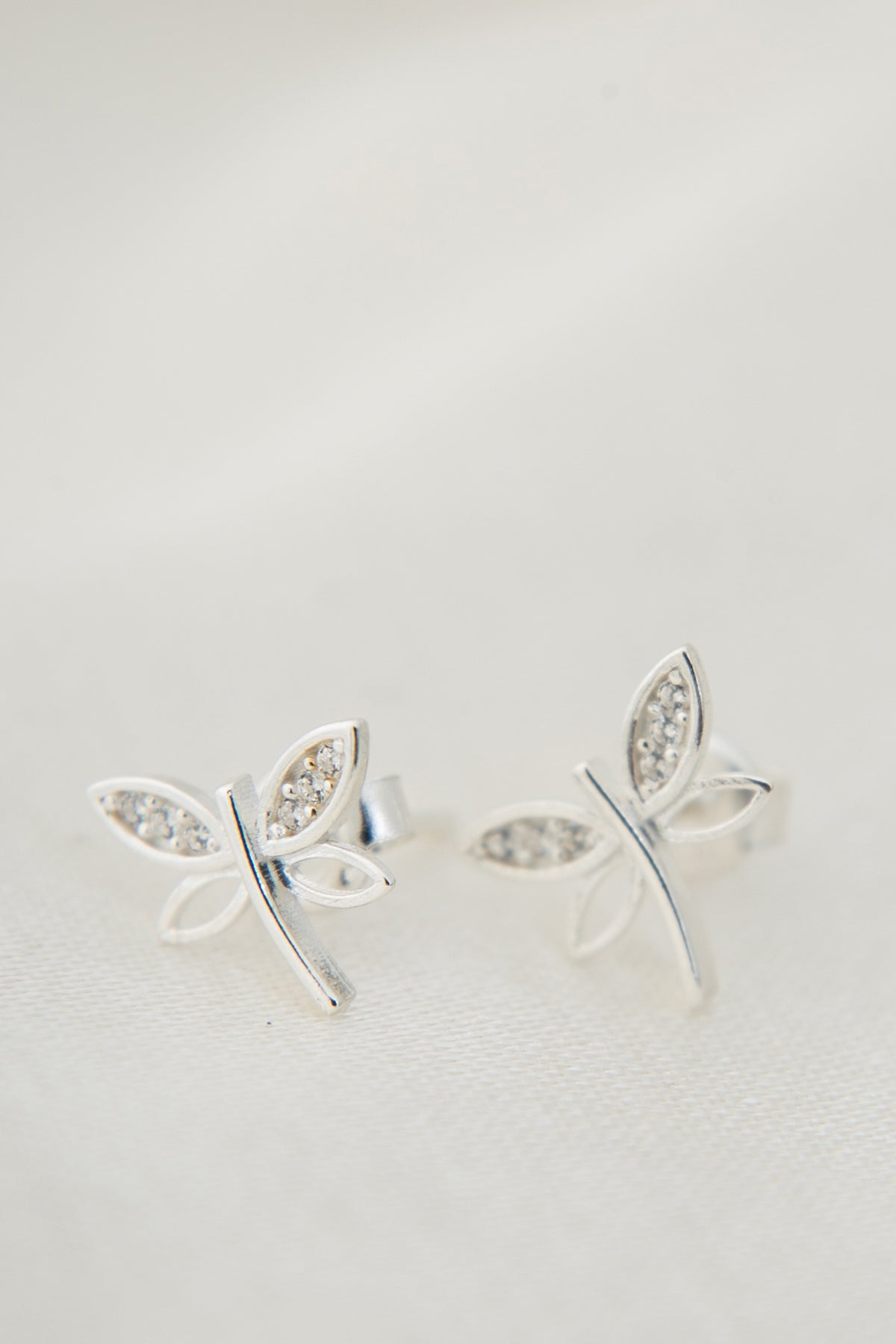 Boucles d'oreilles en argent sterling 925 avec motif libellule pour femmes, vente en gros