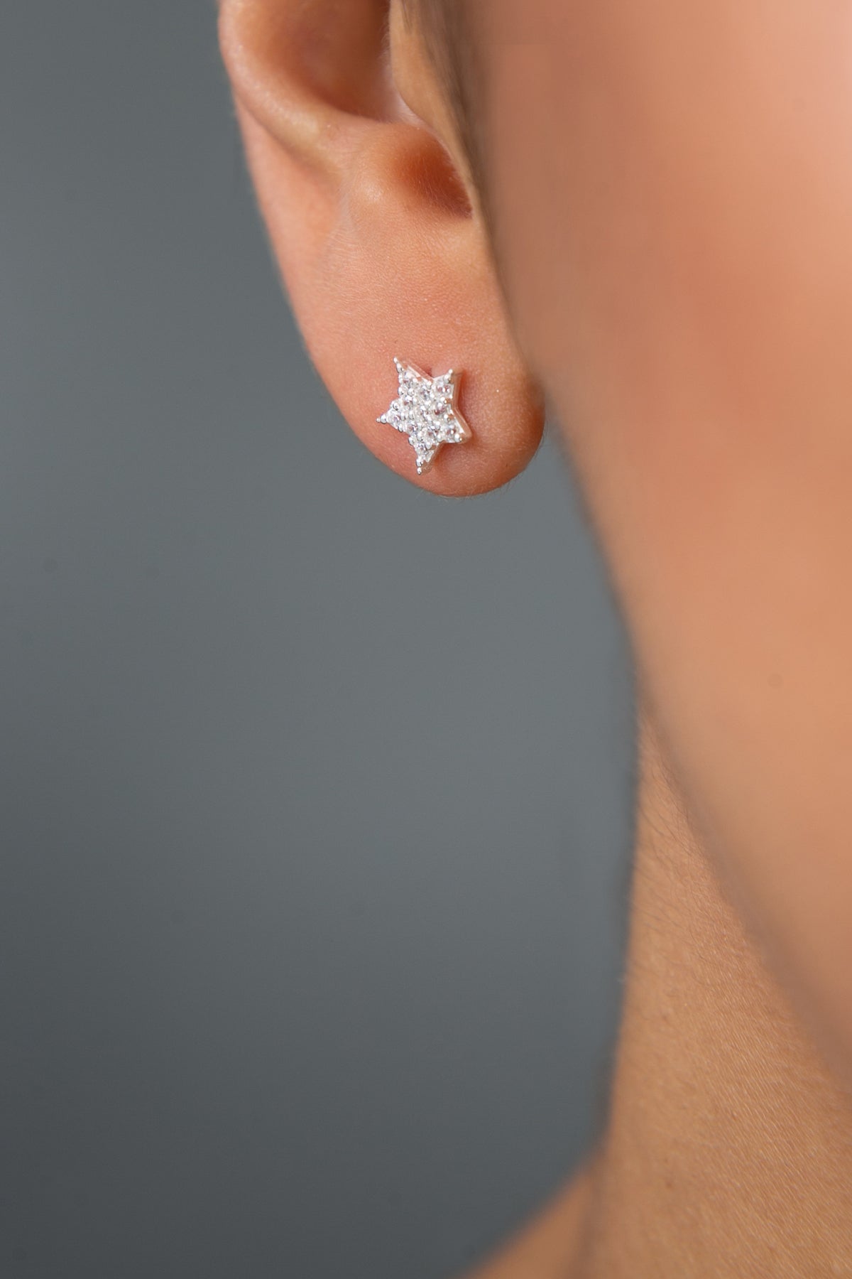 Wholesale Women's Star Design 925 Sterling Silver Earrings