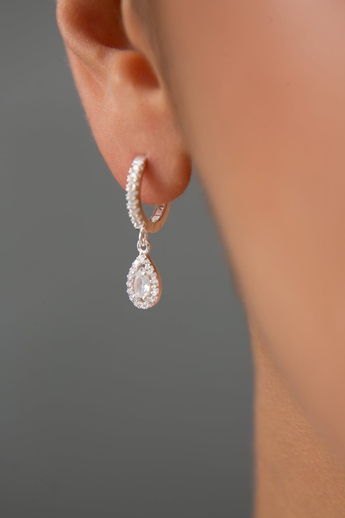 Wholesale Women's "Waterdrop" Model 925 Sterling Silver Earrings