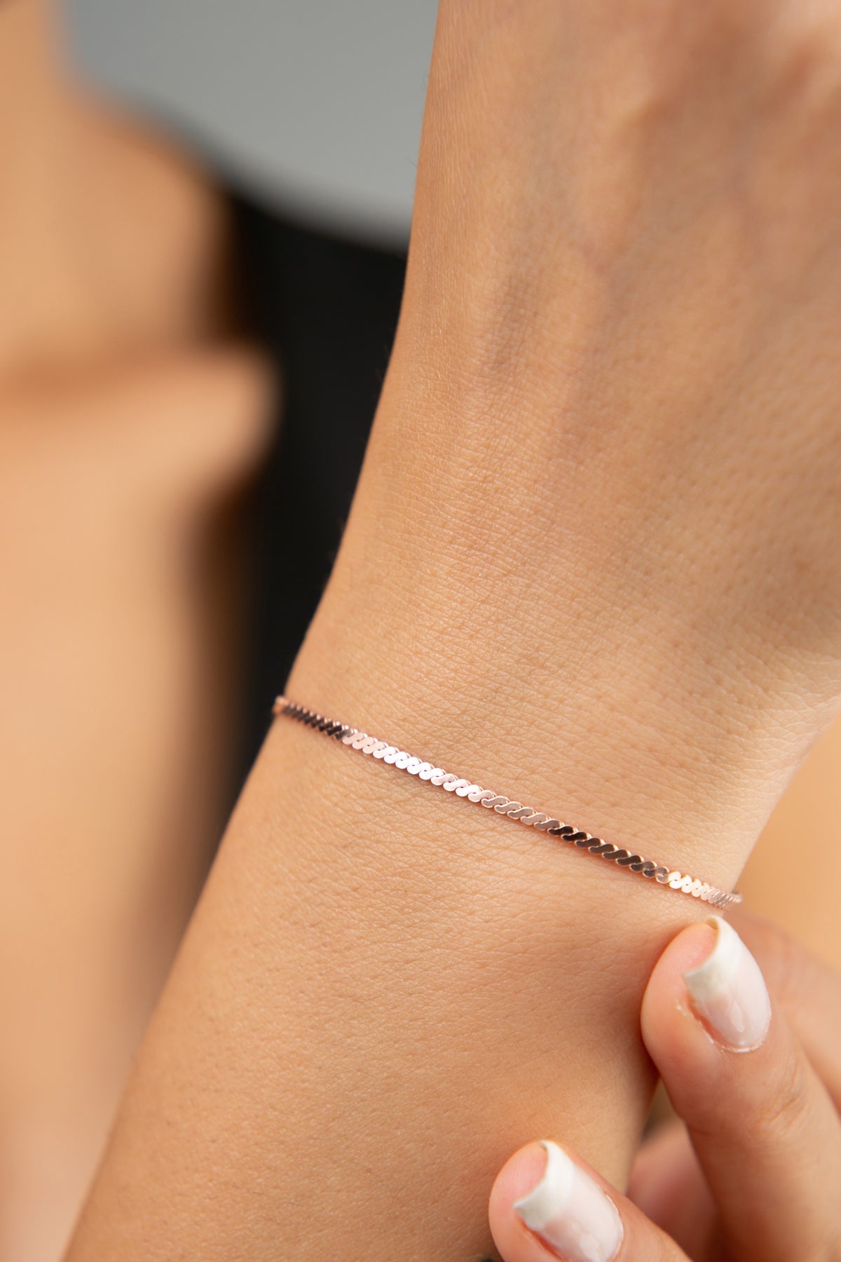 Bracelet en argent sterling 925 pour femmes, modèle queue de renard, vente en gros