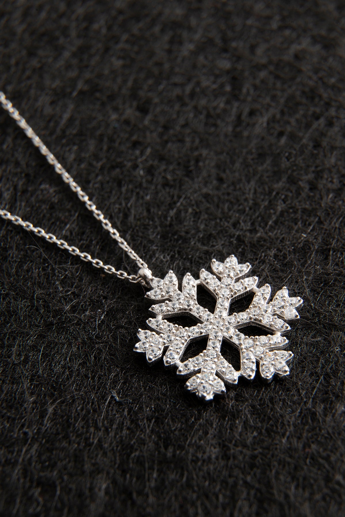 Collier flocon de neige en argent sterling 925 pour femmes, vente en gros 