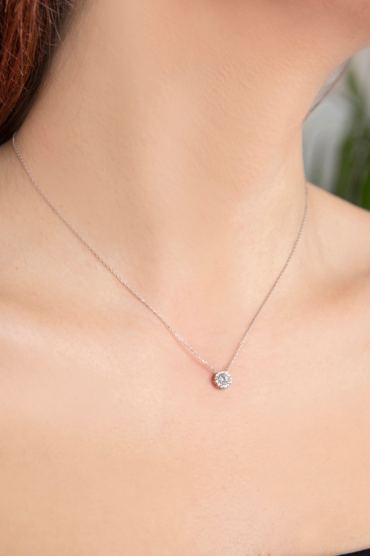 Collier en argent sterling 925 avec une pierre , vente en gros