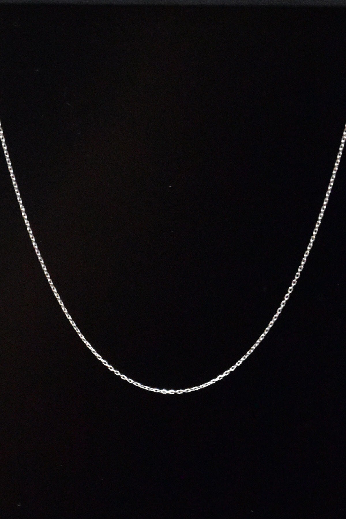 wholesale Women's Rhodium-Plated Force Chain Necklace in 925 Sterling Silver