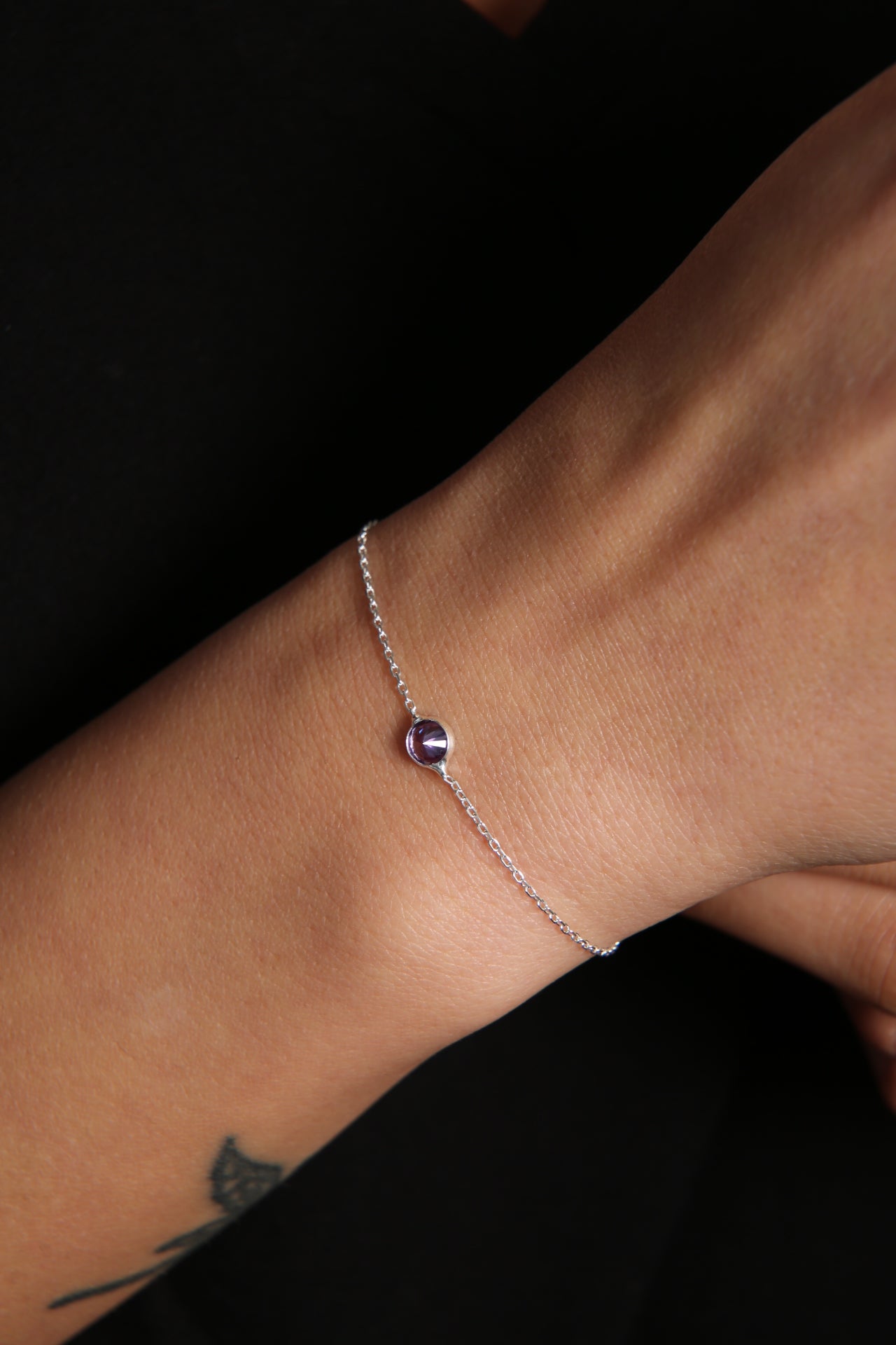 Wholesale  Women's Single Stone Model 925 Sterling Silver Bracelet